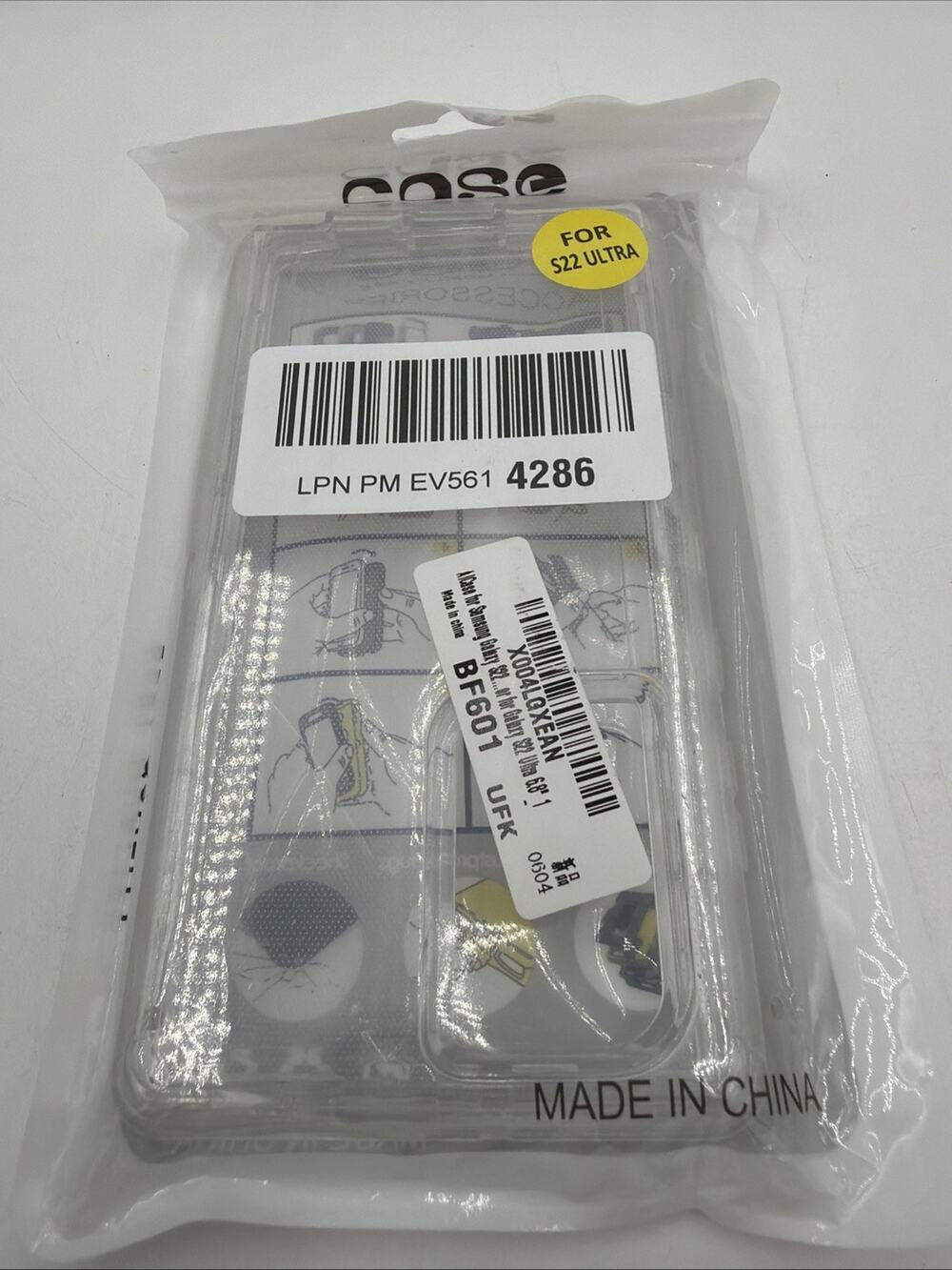 AICase for Samsung Galaxy S22 Ultra Case Clear 3 in 1 Heavy Duty Drop Protection